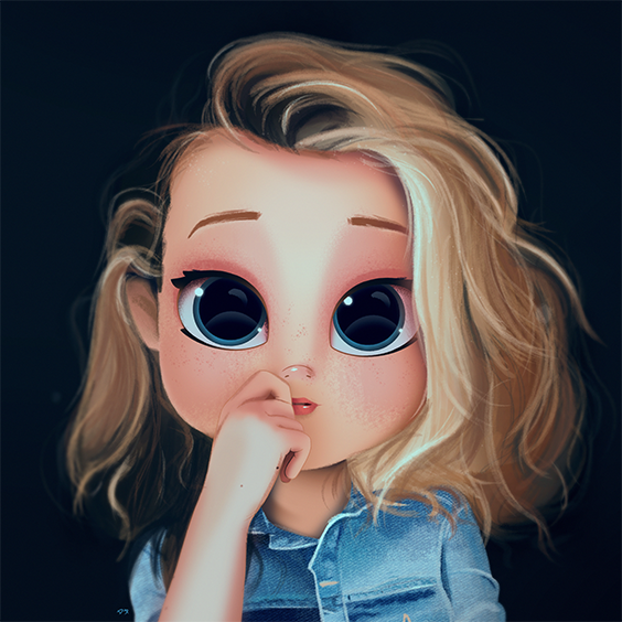564x564 cartoon portrait digital art digital drawing digital painting - Cartoon Portrait Drawing