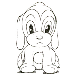 260x260 how to draw a cartoon puppy dog with easy steps canine club - Cartoon Puppy Drawing