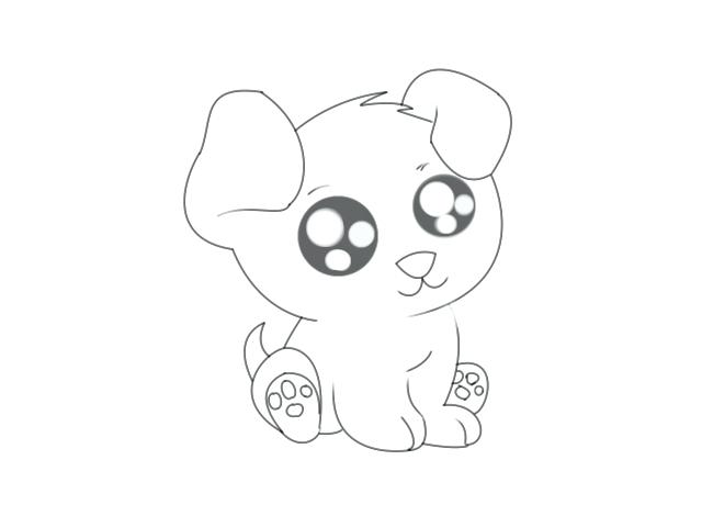 640x460 puppy drawings terrific draw cute puppy drawing drawings puppies - Cartoon Puppy Drawing