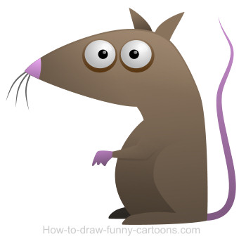 350x350 Drawing A Rat Cartoon - Cartoon Rat Drawing