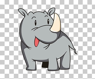 Cartoon Rhino Drawing