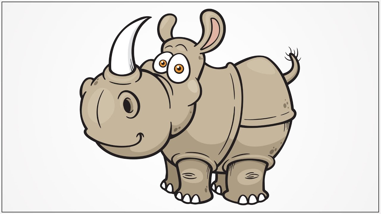 Cartoon Rhino Drawing at Explore collection of