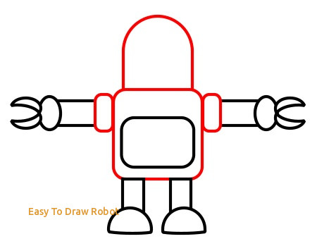 450x349 Easy To Draw Robot Drawing A Cartoon Robot - Cartoon Robot Drawing