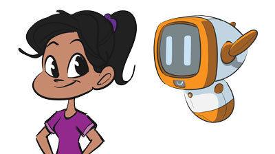 400x224 Sc Ctsi Develops Cartoon Robot To Help Draw Cautious Sc Ctsi - Cartoon Robot Drawing