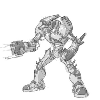350x353 Anime Manga Cartoon Learn How To Draw Basic Mech Robot Video Tutorial - Cartoon Robot Drawing