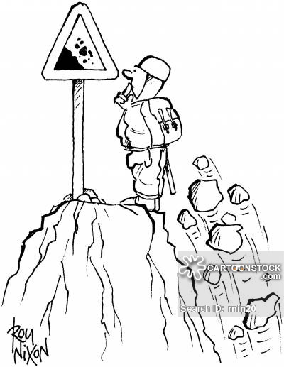 400x517 mountain peak cartoons and comics - Cartoon Rock Drawing