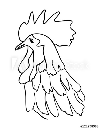 387x500 cock cock sketch, rooster drawing, cartoon cock new year rooster - Cartoon Rooster Drawing