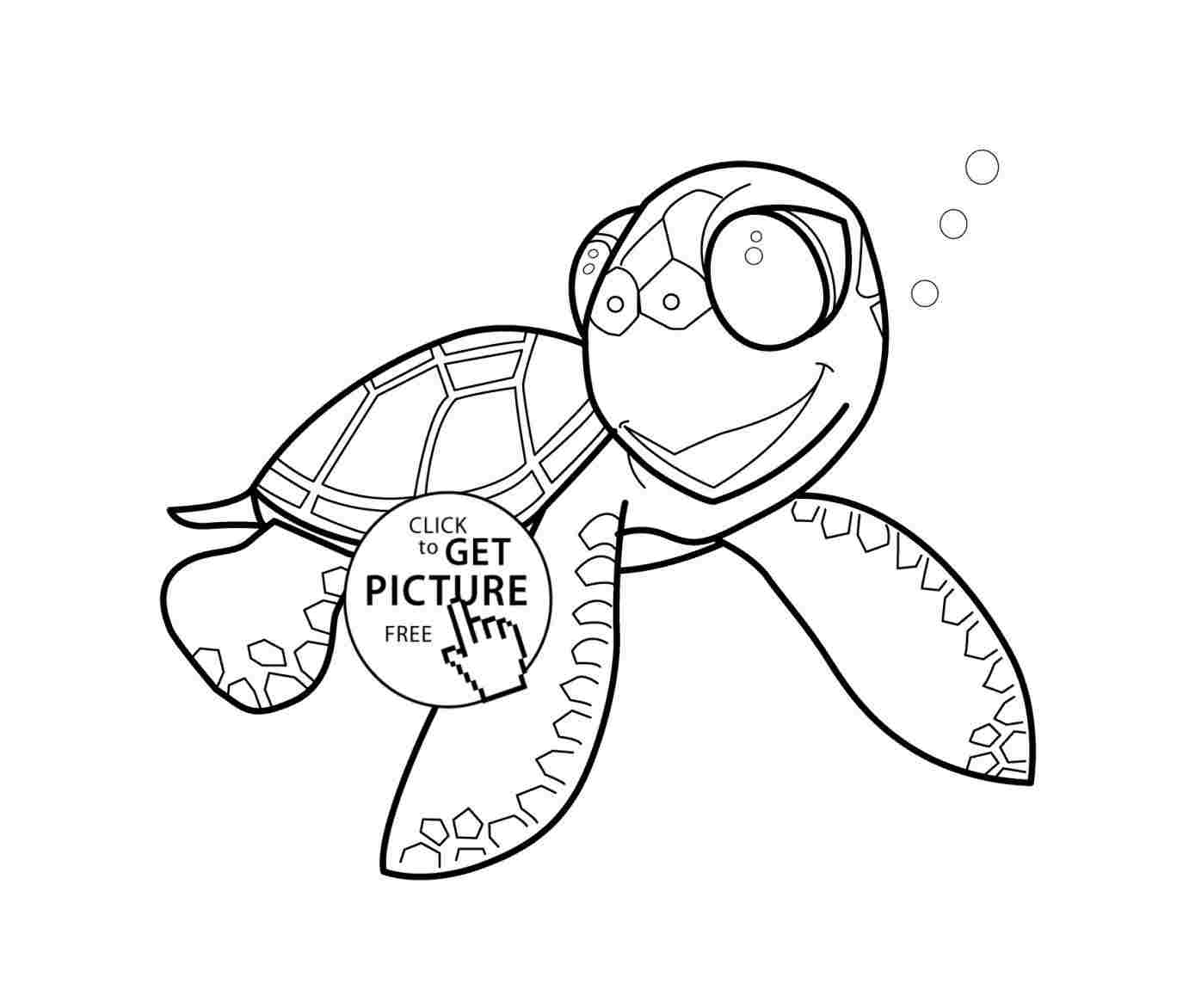 1375x1172 Sea Turtle Drawing Simple - Cartoon Sea Turtle Drawing