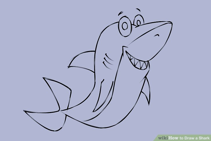 Cartoon Shark Drawing