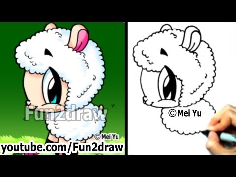 480x360 How Draw A Cartoon Sheep - Cartoon Sheep Drawing