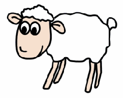 250x199 how to draw sheep lambs drawing tutorials drawing how - Cartoon Sheep Drawing