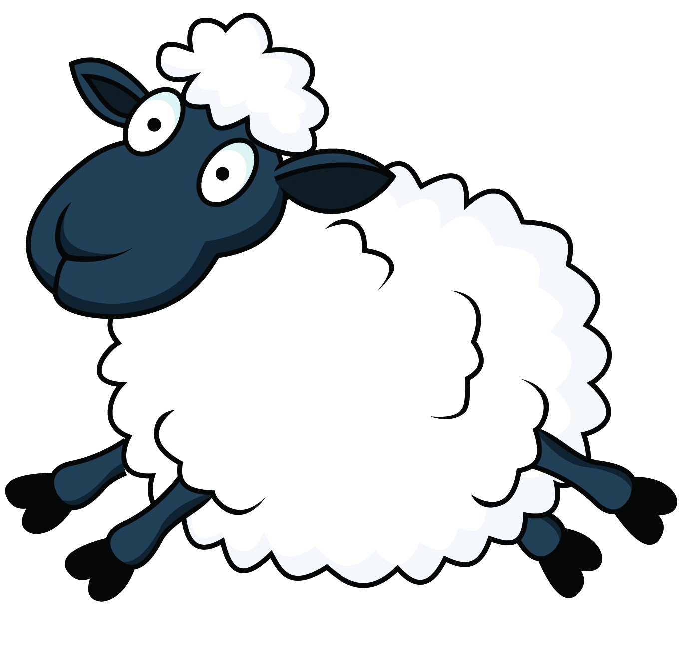 1366x1345 Cartoon Sheep Vector Illustration Images - Cartoon Sheep Drawing