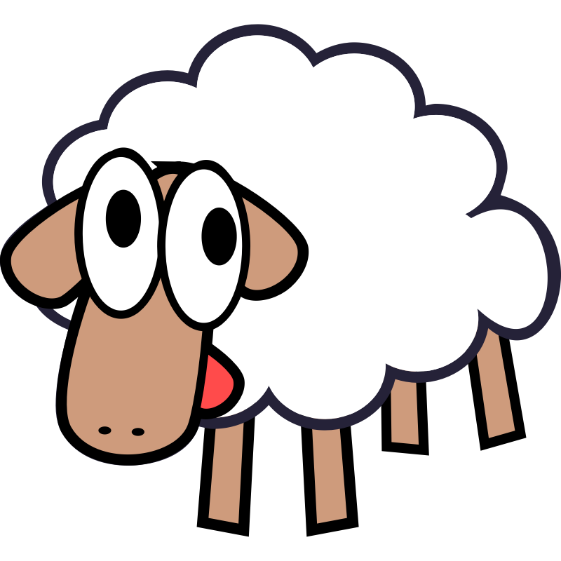 800x800 Drawing Sheep Abstract Transparent Png Clipart Free Download - Cartoon Sheep Drawing