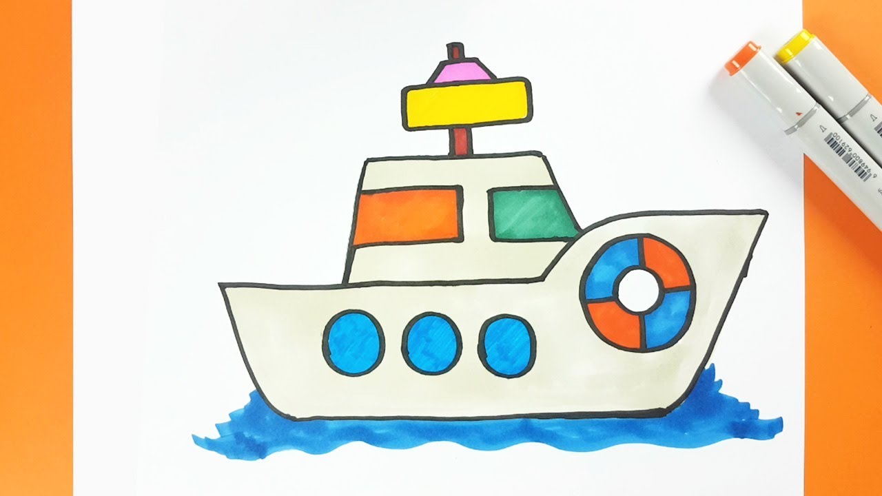 Cartoon Ship Drawing at PaintingValley.com | Explore collection of