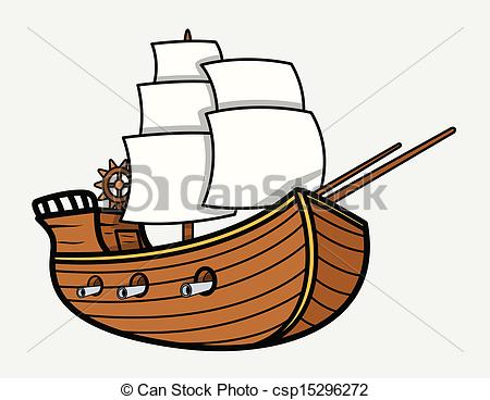 450x368 Old Vintage Sea Ship - Cartoon Ship Drawing