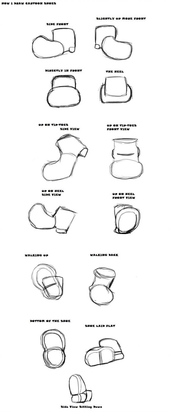 577x1386 How To Draw Cartoon Shoes - Cartoon Shoes Drawing