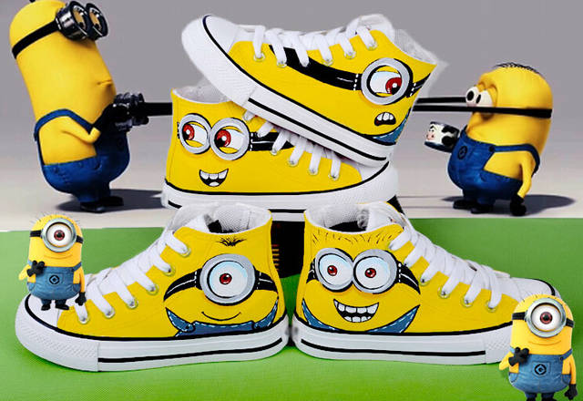 640x440 Online Shop Cartoon Children Fashion Hand Drawing Sport Canvas - Cartoon Shoes Drawing
