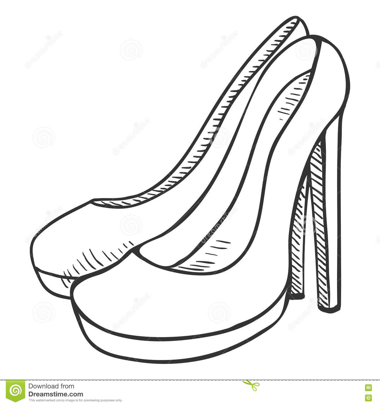 1300x1390 Drawing Shoes Cartoon For Free Download - Cartoon Shoes Drawing