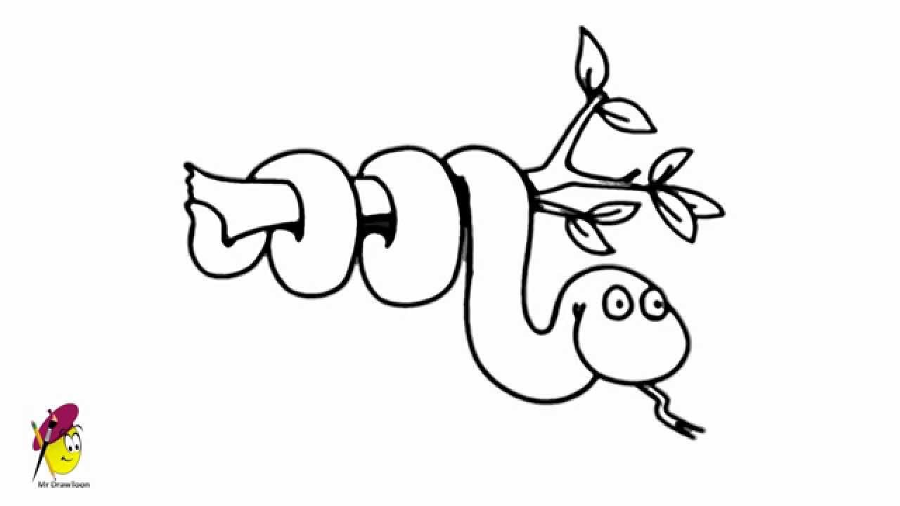 1280x720 Cute Snake Cartoon - Cartoon Snake Drawing