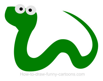 350x277 Drawing A Snake Cartoon - Cartoon Snake Drawing