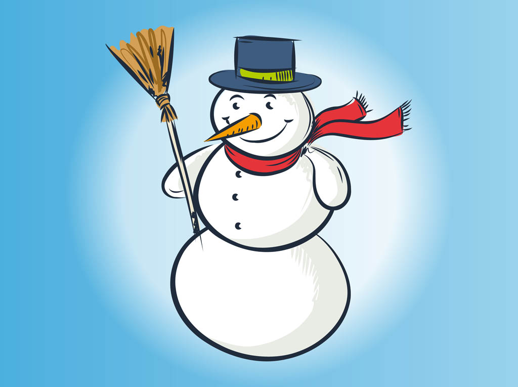 1024x765 Vector Snowman Drawing Vector Art Graphics - Cartoon Snowman Drawing