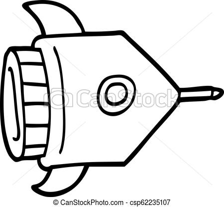 450x415 Line Drawing Cartoon Spaceship - Cartoon Spaceship Drawing