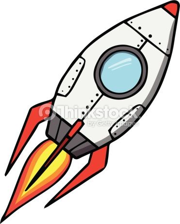 371x462 space rocket cartoon vector illustration reflections - Cartoon Spaceship Drawing