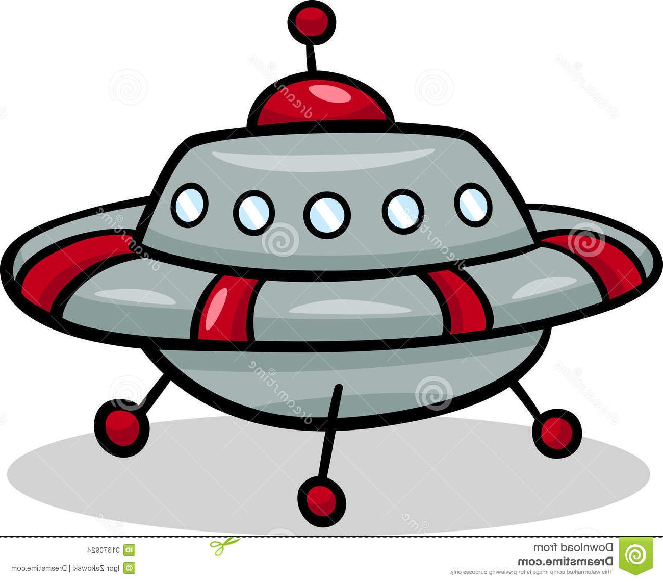 1300x1141 best ufo flying saucer cartoon illustration funny spaceship - Cartoon Spaceship Drawing