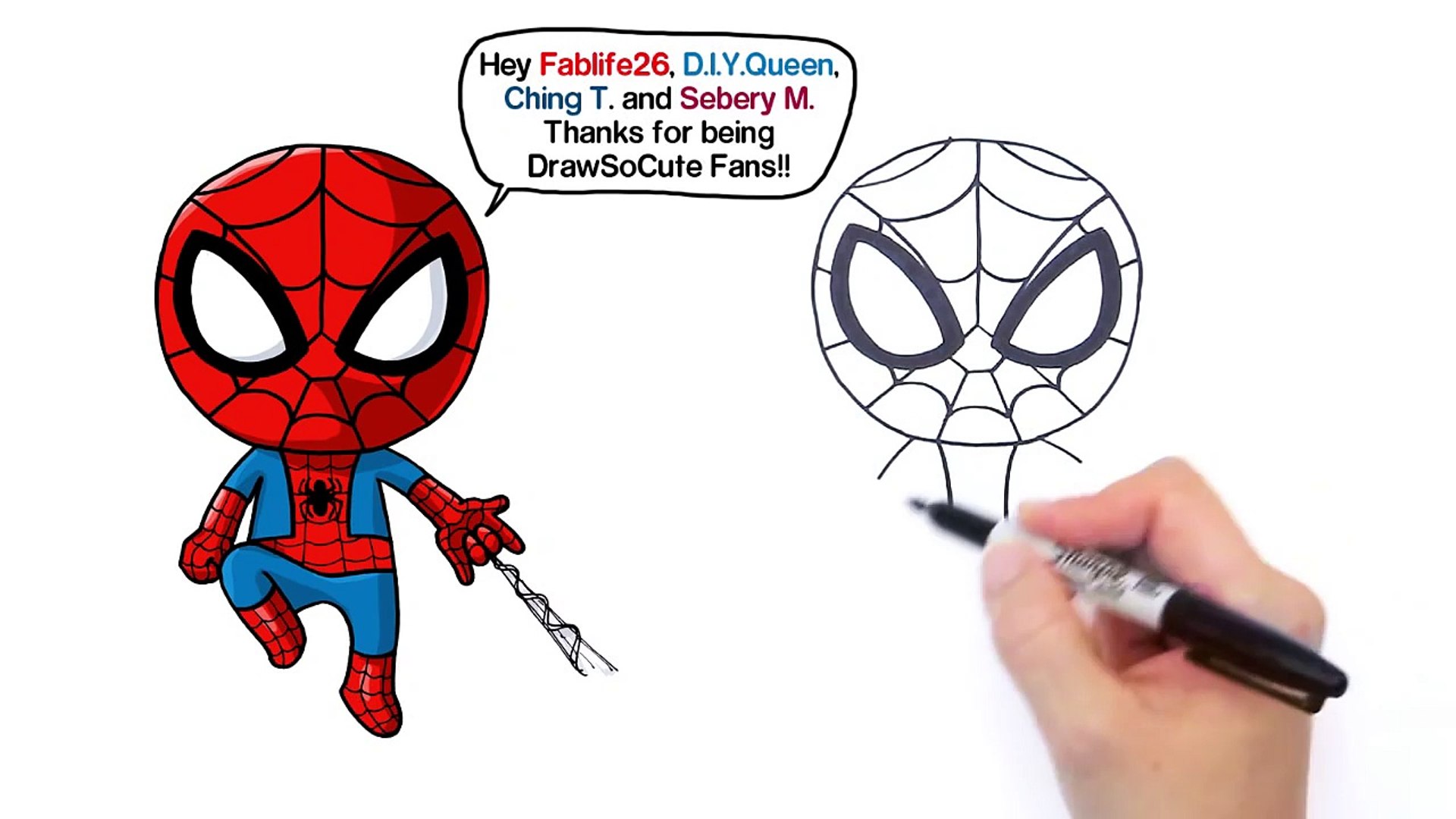 Cartoon Spiderman Drawing At Paintingvalley Com Explore