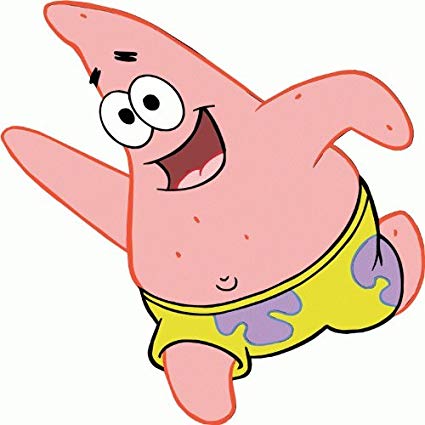425x425 spongebob patrick star cartoon bumper sticker decal - Cartoon Star Drawing