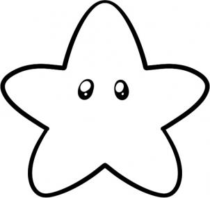 302x285 How To Draw Star - Cartoon Star Drawing