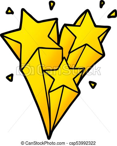 379x470 Shooting Stars Cartoon - Cartoon Star Drawing