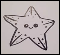 200x181 how to draw cartoon starfish realistic starfish drawing - Cartoon Starfish Drawing