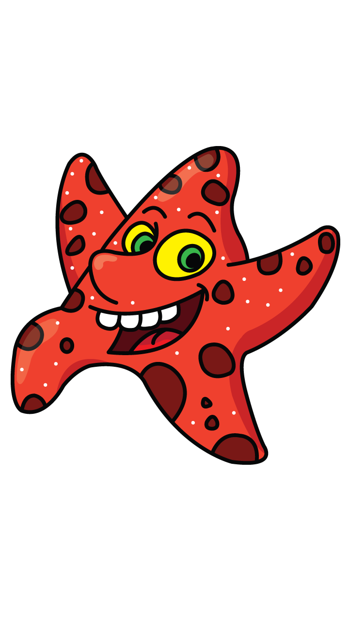 720x1280 Drawissimo Kids How To Draw - Cartoon Starfish Drawing
