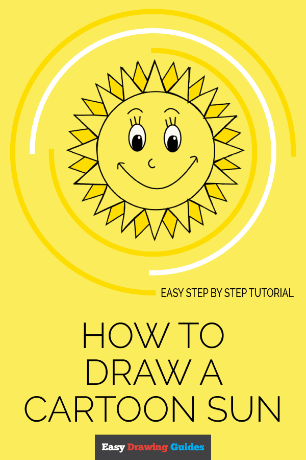 600x900 How To Draw A Cartoon Sun Easy Drawing Guides - Cartoon Sun Drawing