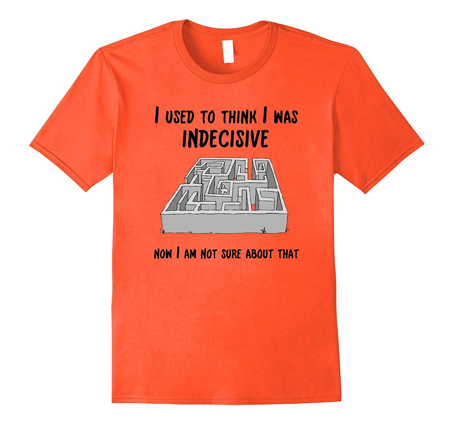 1500x1403 Cartoon Maze Drawing Indecisive Funny Quote Saying T Shirt - Cartoon T Shirt Drawing