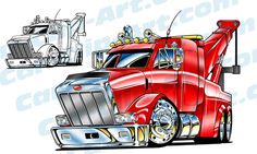 Cartoon Truck Drawings