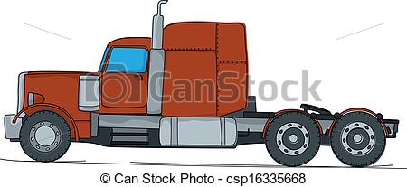 450x207 Big Truck Cartoon Cartoon Drawing Of A Big Red Truck, Isolaed - Cartoon Truck Drawings