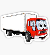 210x230 box truck delivery truck cartoon truck haul drawing stickers - Cartoon Truck Drawings