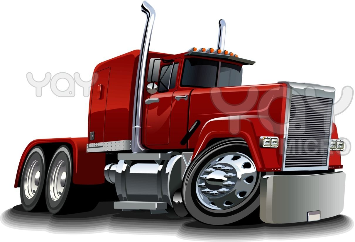 1210x826 Cartoon Drawings Of Semi Trucks Vector Cartoon Semi - Cartoon Truck Drawings