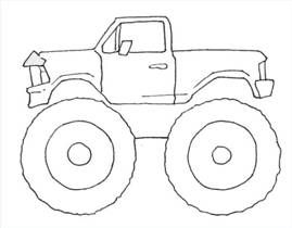 269x210 How To Draw Cartoon Monster Trucks Drawing Monster Drawing - Cartoon Truck Drawings