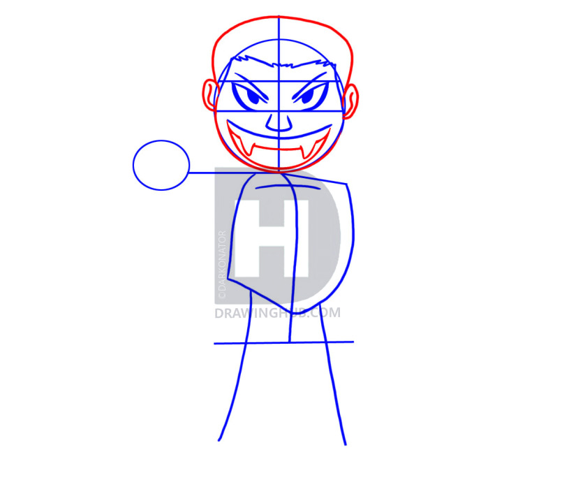 805x720 How To Draw A Cartoon Vampire, Step - Cartoon Vampire Drawing