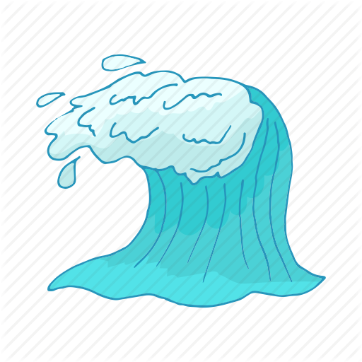 512x512 Collection Of Free Wave Drawing Cartoon Download On Ui Ex - Cartoon Wave Drawing