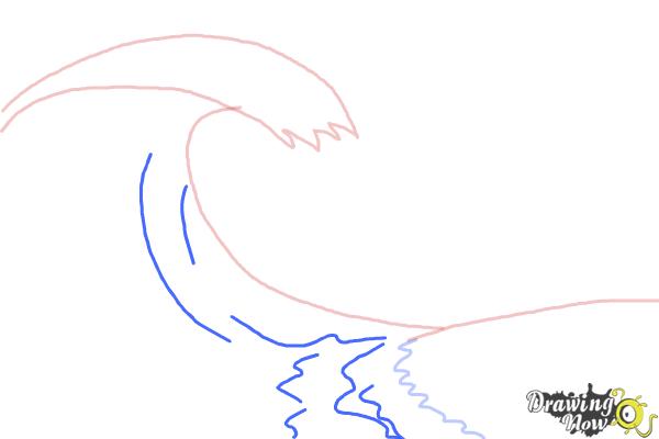 600x400 How To Draw A Wave For Kids - Cartoon Wave Drawing