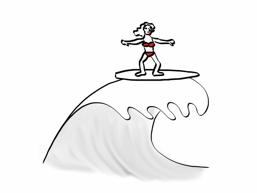 900x675 Huge Collection Of 'easy Wave Drawing' Download More Than - Cartoon Wave Drawing