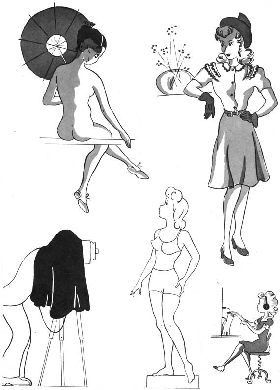 570x795 How To Draw A Cartoon Woman - Cartoon Woman Drawing