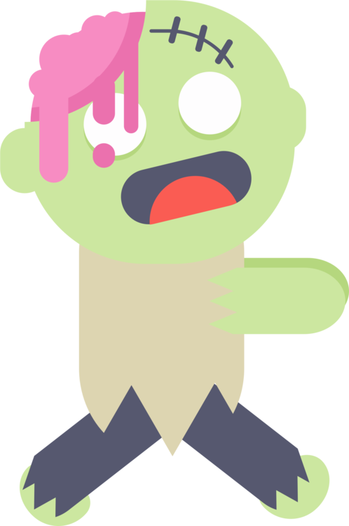 498x750 Drawing Plants Vs Zombies Garden Warfare Cartoon Cc0 - Cartoon Zombie Drawing