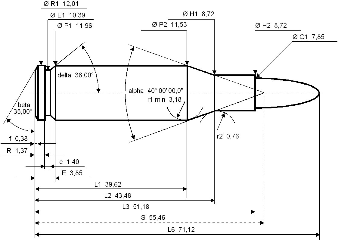 1123x797 winchester dimensions - Cartridge Drawing