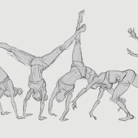 280x280 scott eaton's bodies in motion - Cartwheel Drawing