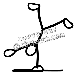 300x300 stick guy gymnastics cartwheel raja - Cartwheel Drawing